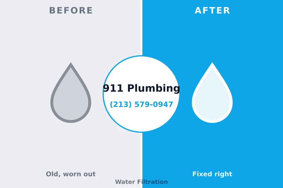 Before and after: plumbing repair Summit Park, UT